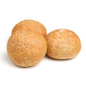 Cracked Wheat Topped Brown Roll X4